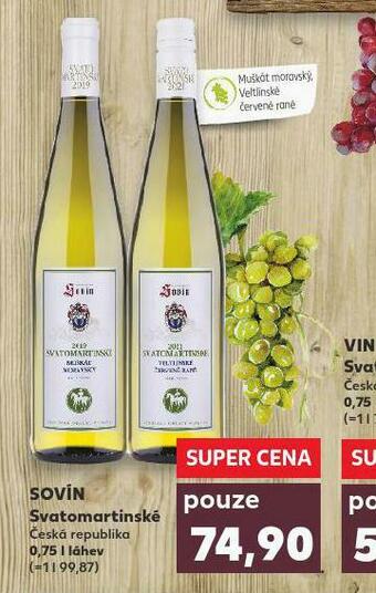 Kaufland Sovín svatomartinské nabídka