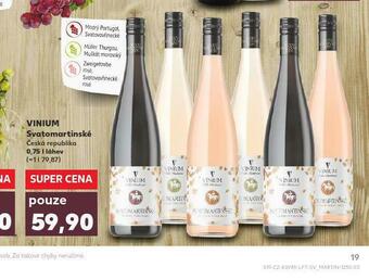 Kaufland Vinium svatomartinské nabídka