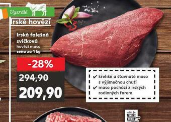 Kaufland Irská falešná svíčková nabídka