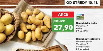 Kaufland Brambůrky baby nabídka