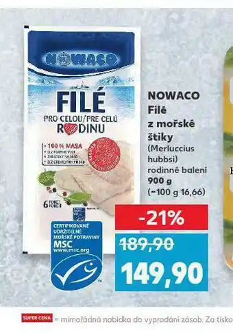 Kaufland Nowaco filé z mořské štiky nabídka