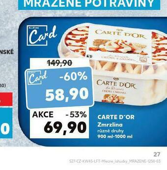 Kaufland Zmrzlina carte d´or nabídka