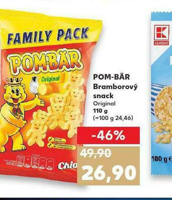 Kaufland Pom bär bramborový snack nabídka