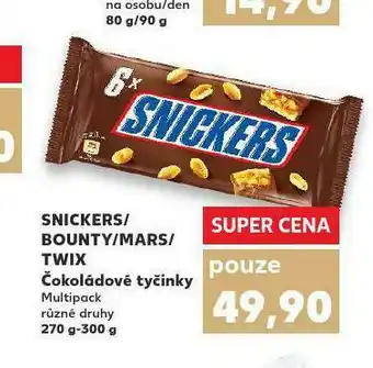 Kaufland Snickers / bounty / mars / twix nabídka