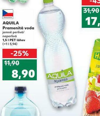 Kaufland Aquila pramenitá voda nabídka