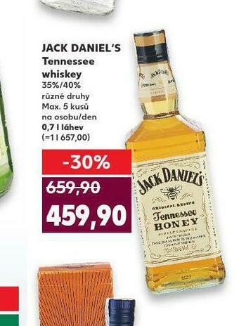 Kaufland Jack daniel´s tennessee whiskey nabídka