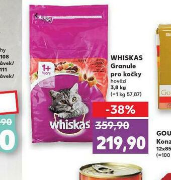 Kaufland Whiskas granule pro kočky nabídka
