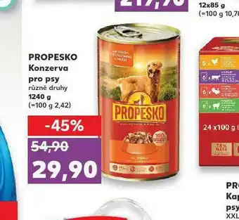 Kaufland Propesko konzreva pro psy nabídka