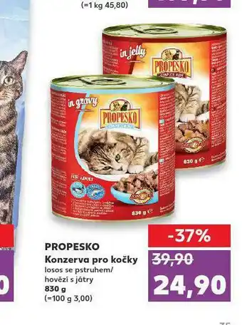 Kaufland Propesko konzreva pro kočky nabídka