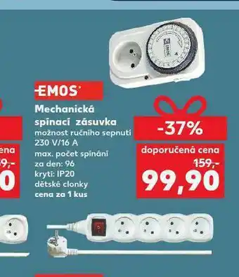 Kaufland Mechanická spínací zásuvka nabídka