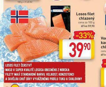 Billa Losos filet chlazený nabídka