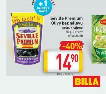Billa Seville premium olivy bez nálevu nabídka