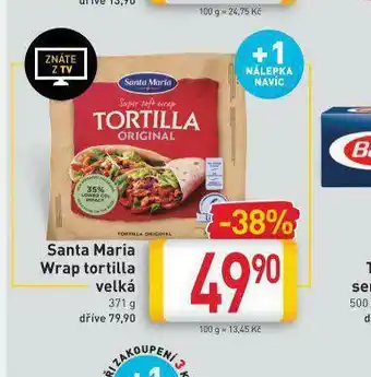 Billa Santa maria wrap tortille velká nabídka