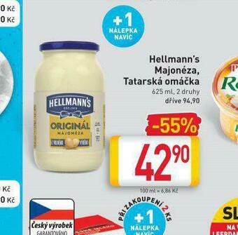 Billa Hellman´s tatarská omáčka, majonéza nabídka