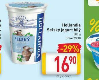 Billa Hollandia selský jogurt bílý nabídka