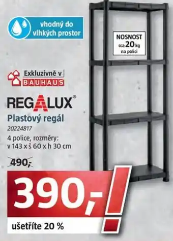 Bauhaus REGALUX Plastový Regál nabídka