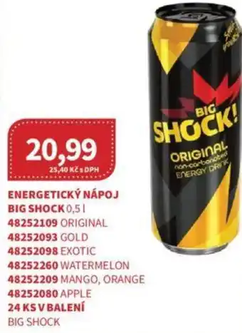 Kubík potraviny Energetický Nápoj BIG SHOCK nabídka