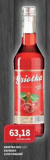 Kubík potraviny Griotka 20% nabídka