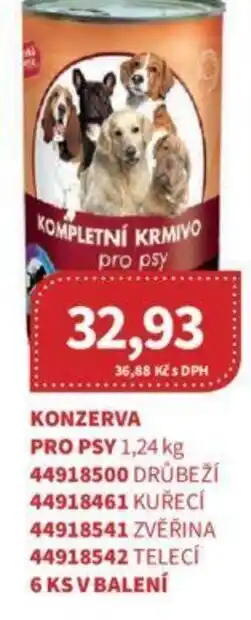 Kubík potraviny Konzerva Pro Psy nabídka