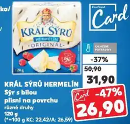 KRÁL SYRU HERMELIN Sýr s bílou