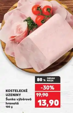 Kaufland KOSTELECKÉ UZENINY Šunka výběrová hranatá nabídka