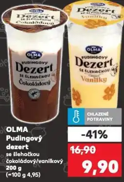 Kaufland OLMA Pudingový dezert nabídka