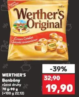 Kaufland WERTHER'S Bonbóny nabídka