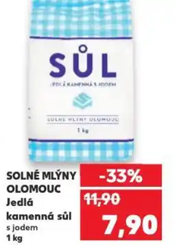 Kaufland SOLNÉ MLÝNY OLOMOUC Jedlá kamenná sůl nabídka