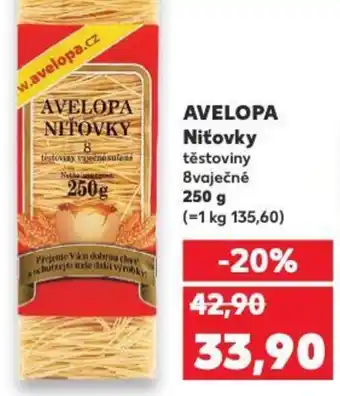 Kaufland AVELOPA Niťovky nabídka