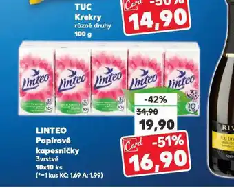 Kaufland Linteo papírové kapesníky nabídka