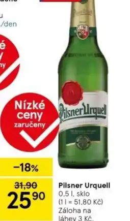 Tesco Pilsner Urquell nabídka