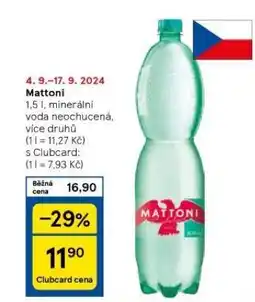 Tesco Mattoni nabídka