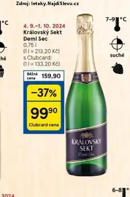 Tesco Královský sekt demi sec nabídka