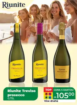 Tamda Foods RIUNITE Treviso prosecco nabídka