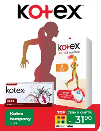 Tamda Foods KOTEX tampony nabídka