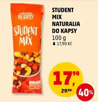 Penny Market Student Mix Naturalia do Kapsy nabídka