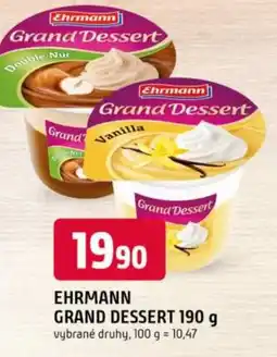Trefa EHRMANN Grand Dessert nabídka