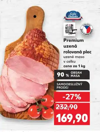 Kaufland Premium uzená rolovaná plec nabídka