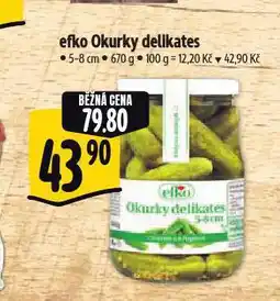 Albert Efko okurky delikates nabídka