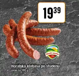 TEMPO Horalská klobása po studenu nabídka
