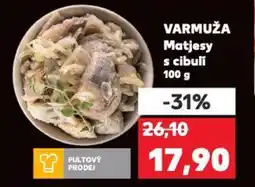Kaufland VARMUŽA Matjesy s Cibuli nabídka