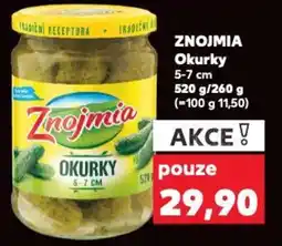 Kaufland ZNOJMIA Okurky nabídka