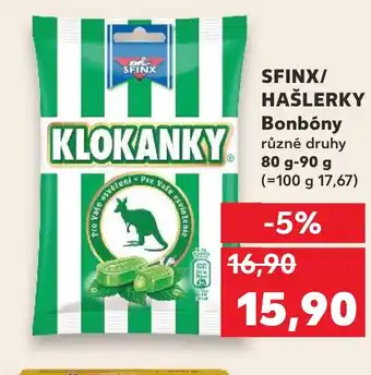 Kaufland SFINX/ HAŠLERKY Bonbóny nabídka