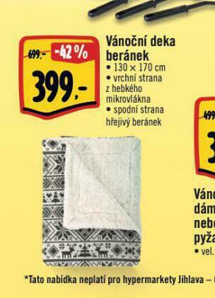Albert Vánoční deka nabídka