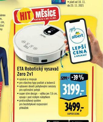 Albert Eta robotický vysavač nabídka