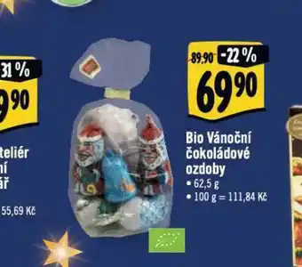 Bio vánoční čokoládové ozdoby