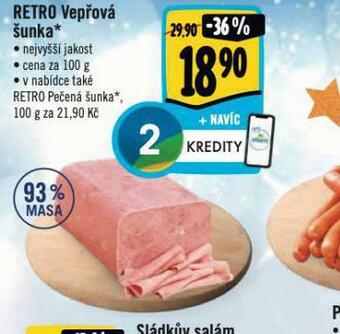 Albert Retro vepřová šunka nabídka