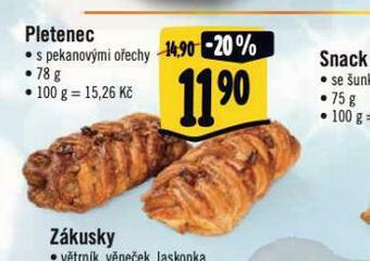 Albert Pletenec s pekanovými ořechy nabídka