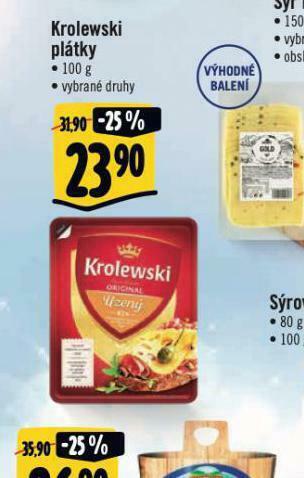 Albert Krolewski plátky nabídka