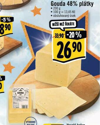 Albert Gouda 48% plátky nabídka